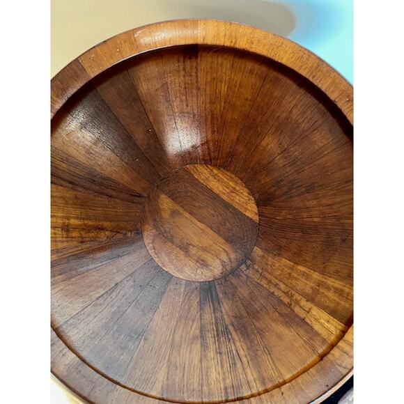 Vintage DANSK JHQ 16" Staved Teak Wood Salad Bowl MCM Jens Quistgaard Denmark - Picture 3 of 5